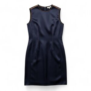 Arket Navy Tailored Sheath Dress – Contrast Stitching – EU 44 / US 14–16